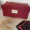 Trousse de toilette velours rouge