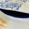 Trousse toile de Jouy  bleue – Image 2