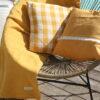 Housse de coussin Vichy safran – Image 5