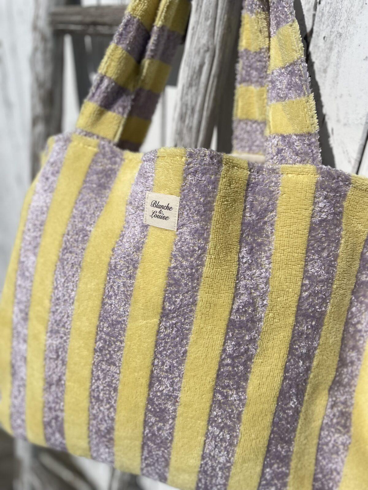 Cabas en éponge XXL lemon/ lilas – Image 2