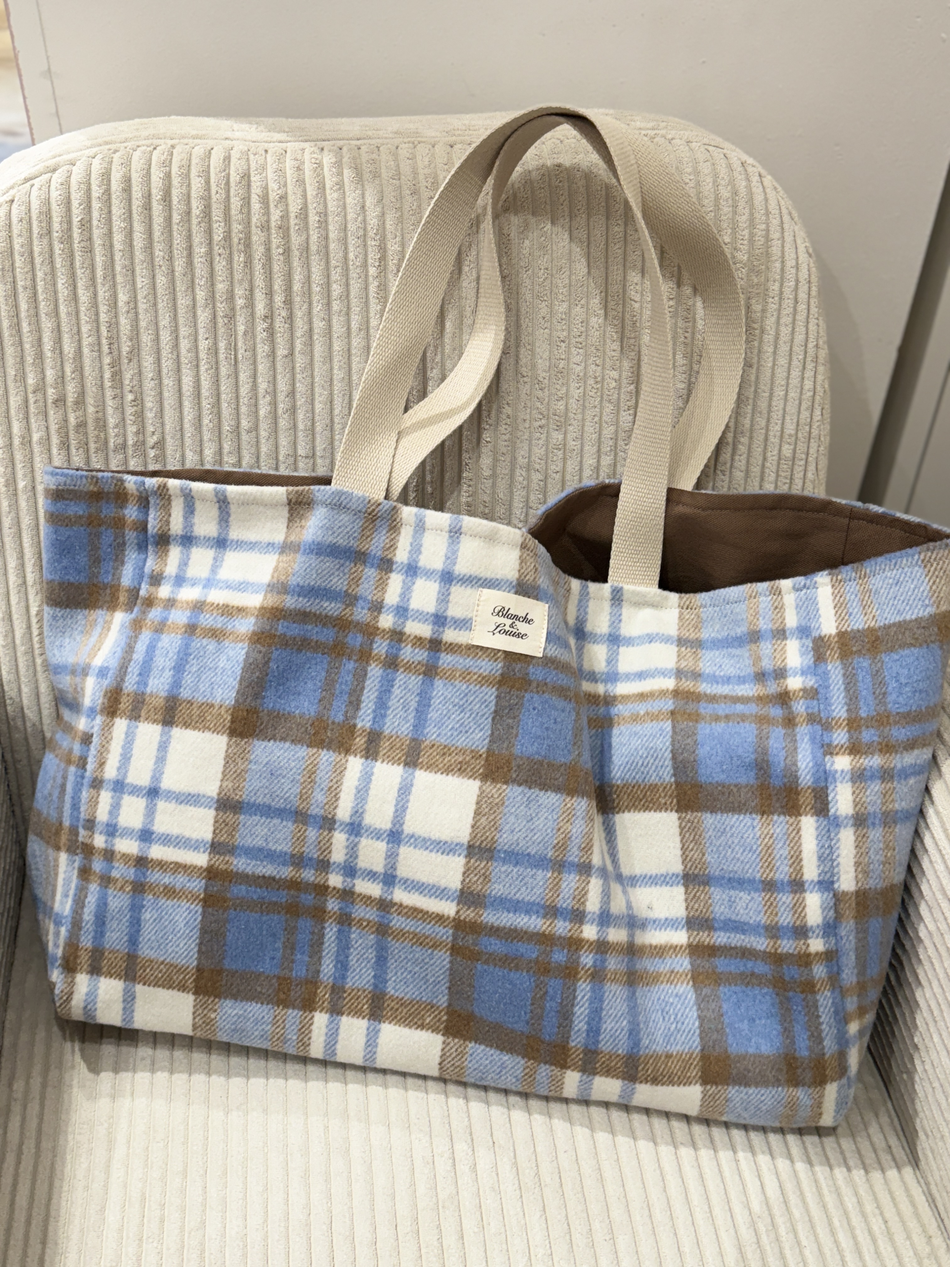 Tartan bleu ciel